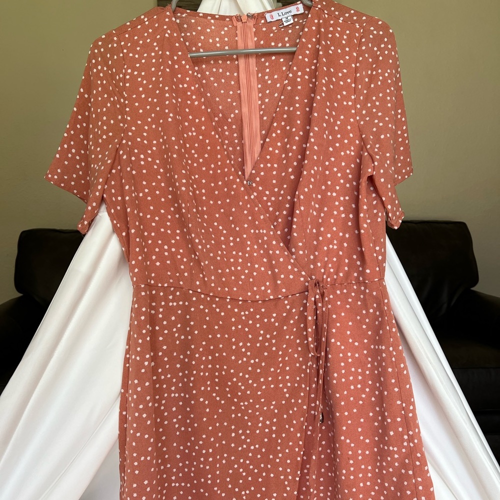 Boutique peach color romper